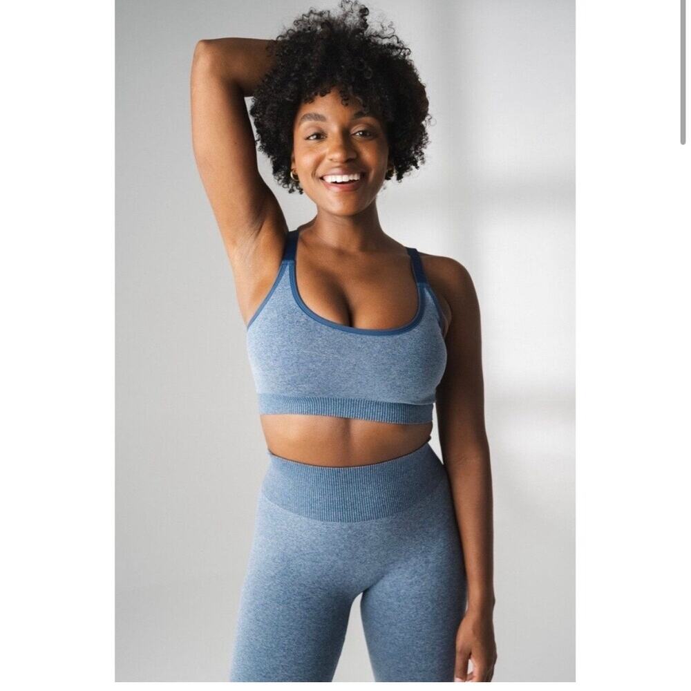 Balance Athletica - Vitality - Daydream Block Square Bra Navy Heather - Small - Picture 1 of 5